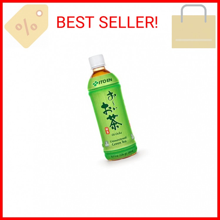 Ito En Tea Oi Ocha Green Tea, Unsweetened, 16.9 Ounce (Pack of 12)