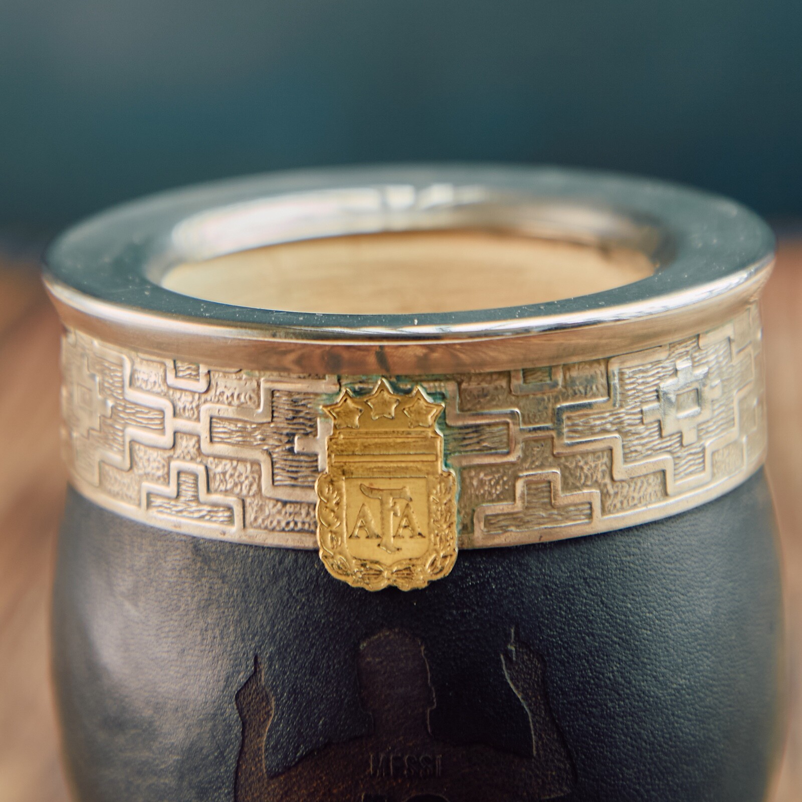 Taza/Mate Imperial Gourd AFA MESSI High Quality + Straw