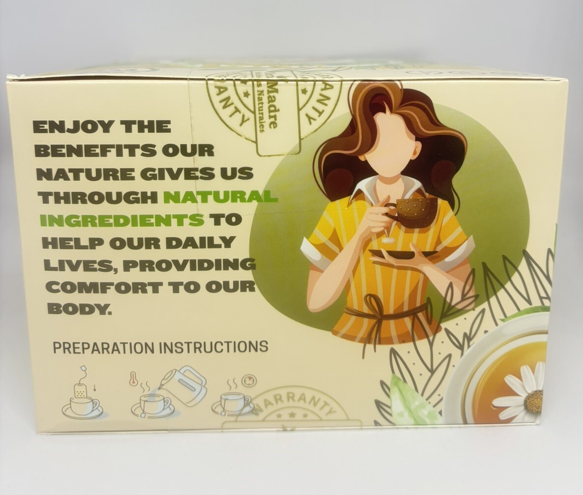 Tierra Madre /HERBAL TEA /Immunity /BUNDLE 3 / 12 TEA BAGS/Orange Ginger/Moring