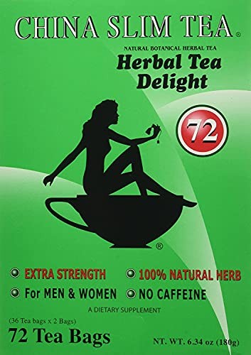 China Slim Dieter’s Tea Delight, Large, 72-Count (Pack of 2, 144 tea bags total)