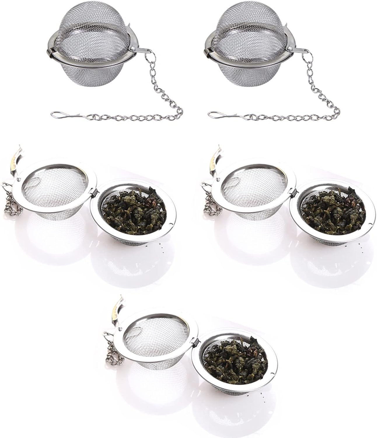 2PCS Premium Tea Infusers for Loose Leaf Tea – Upgraded Tea Strainers and Tea Ba