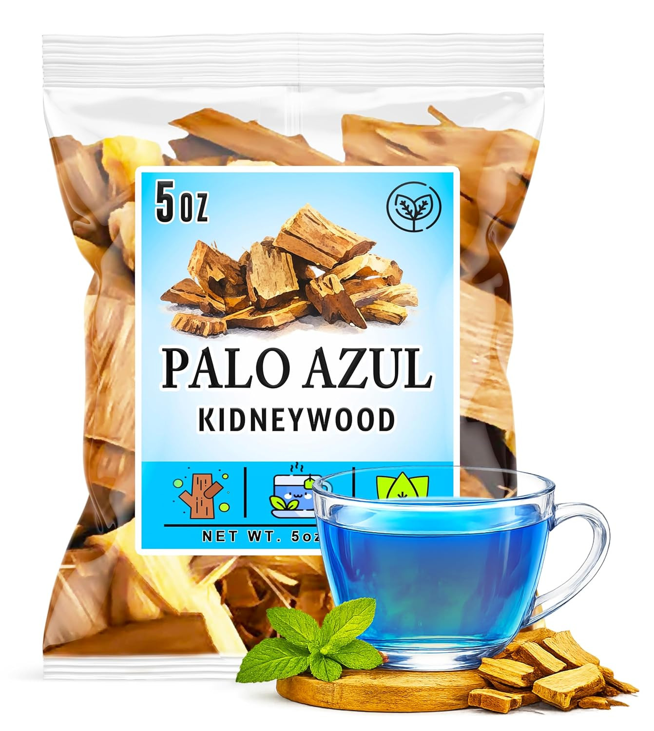Palo Azul Tea 5 oz (142g) – Kidneywood Herbal Tea Chunks (Eysenhardtia polystach