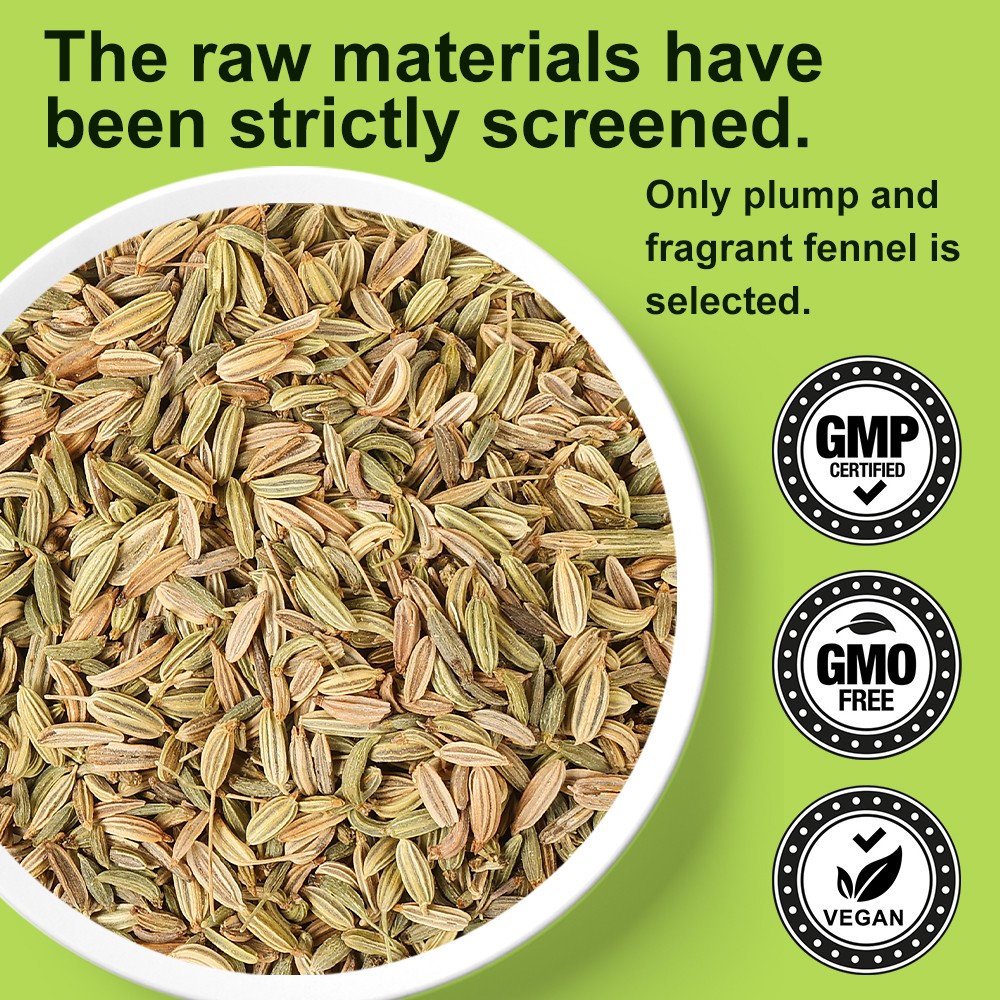 Premium Fennel Tea Bags, 120 Tea Bags. Made with natural whole fennel seeds