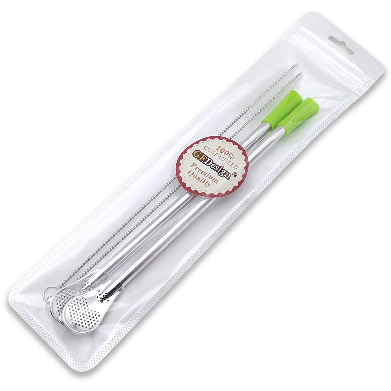GFDesign 8.3 Inches Long Yerba Mate Bombilla Gourd 8.3″, Stainless Steel