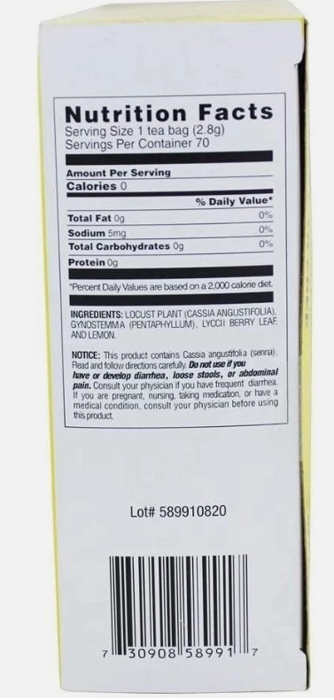 Diet Trim-Maxx Tea Lemon, 60 Count