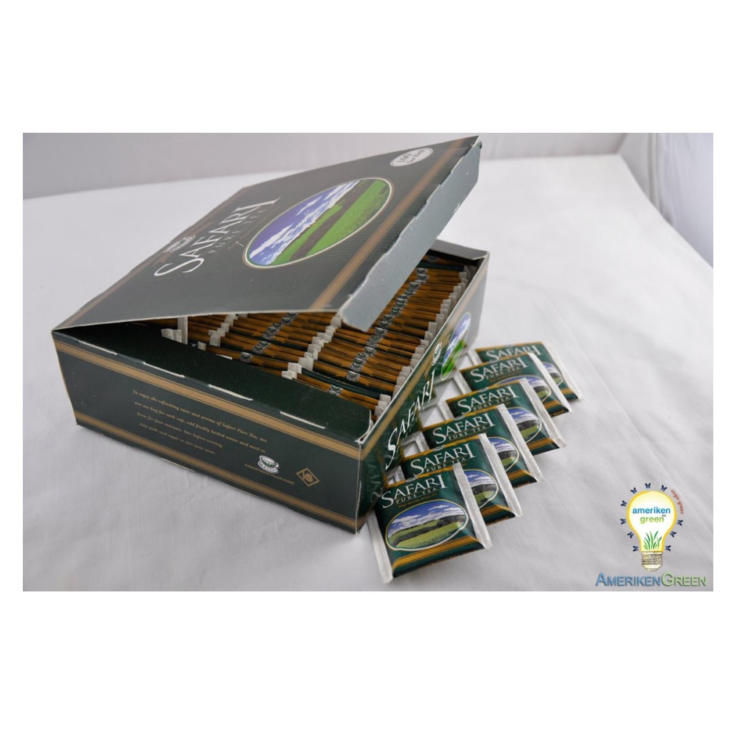 Safari Pure Organic Kenya Black Tea – 100 Enveloped Tea Bags for Perfect Brew