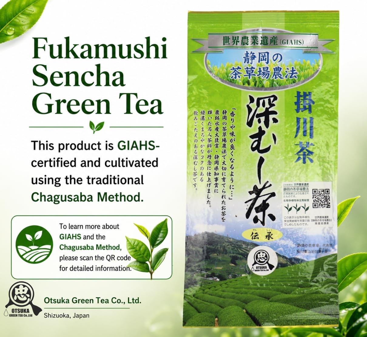 – Kakegawa Fukamushi Sencha 100g | Deep Steamed Japanese Green Tea | Grown in…