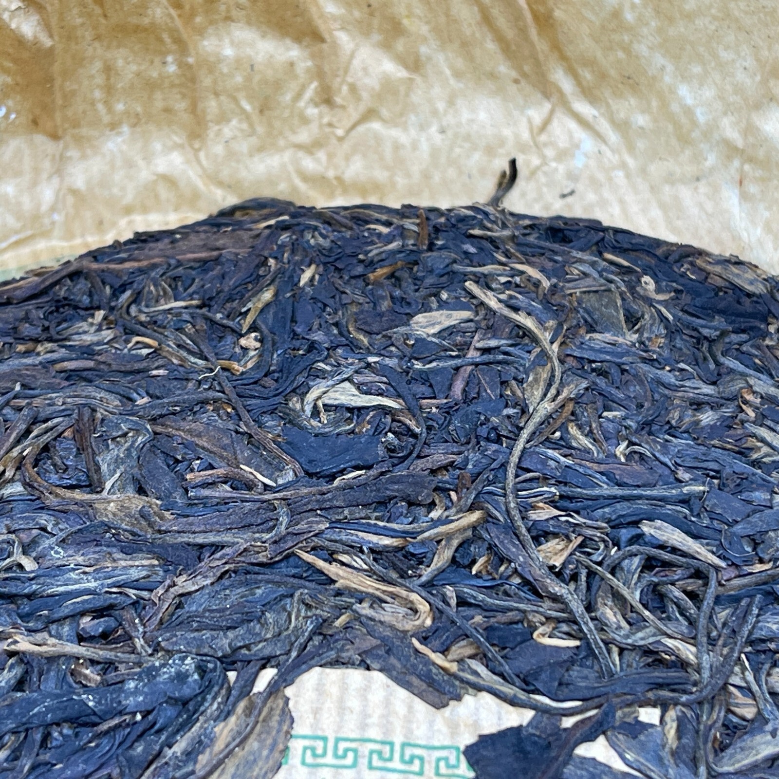 1990s Jiangcheng Tea Factory Aged Raw Pu-erh Tea Cake, 380g