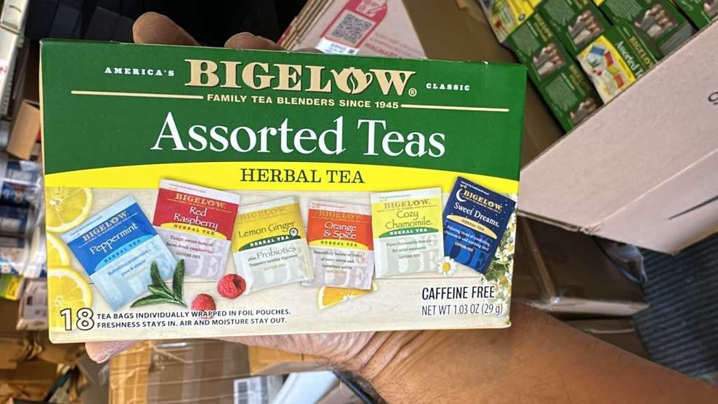 Bigelow Herbal Tea Variety Pack 18 Count Caffeine Free Gluten Free Assorted 12X