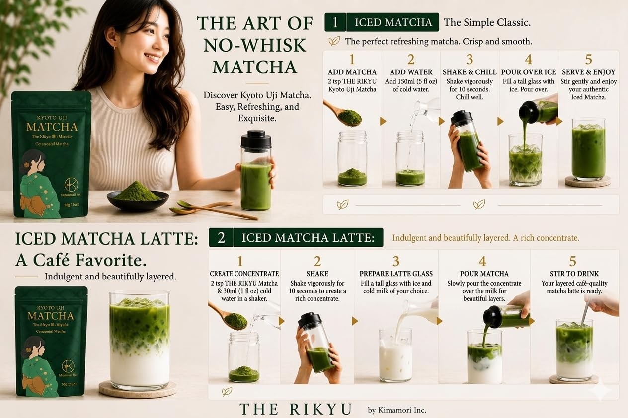 THE RIKYU Miyabi Uji Matcha – Ultra Premium Kyoto Uji Matcha – First Harvest …
