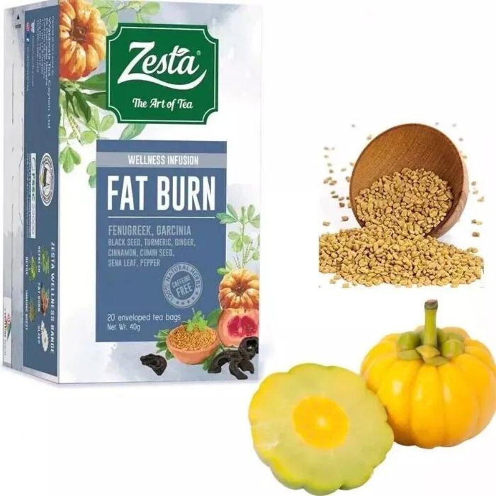 Zesta Fat Burn Tea – 40 Tea bags (2 Boxes) – Natural Weight Loss Support