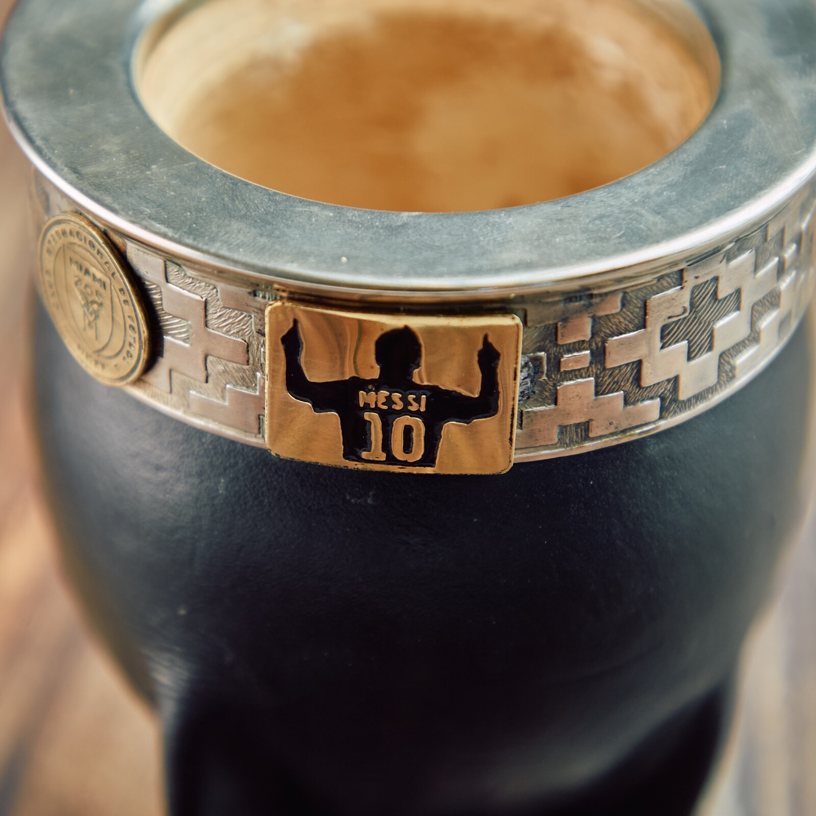 Taza/Mate Imperial Gourd INTER MIAMI MESSI High Quality + Straw
