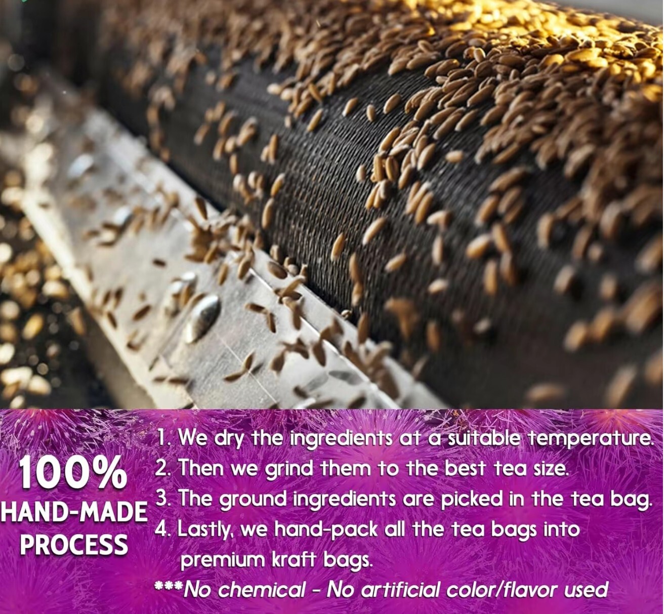 Organic Milk Thistle Tea Bags, 40 Teabags, 3g/Bag – Supports Liver Function, Liv