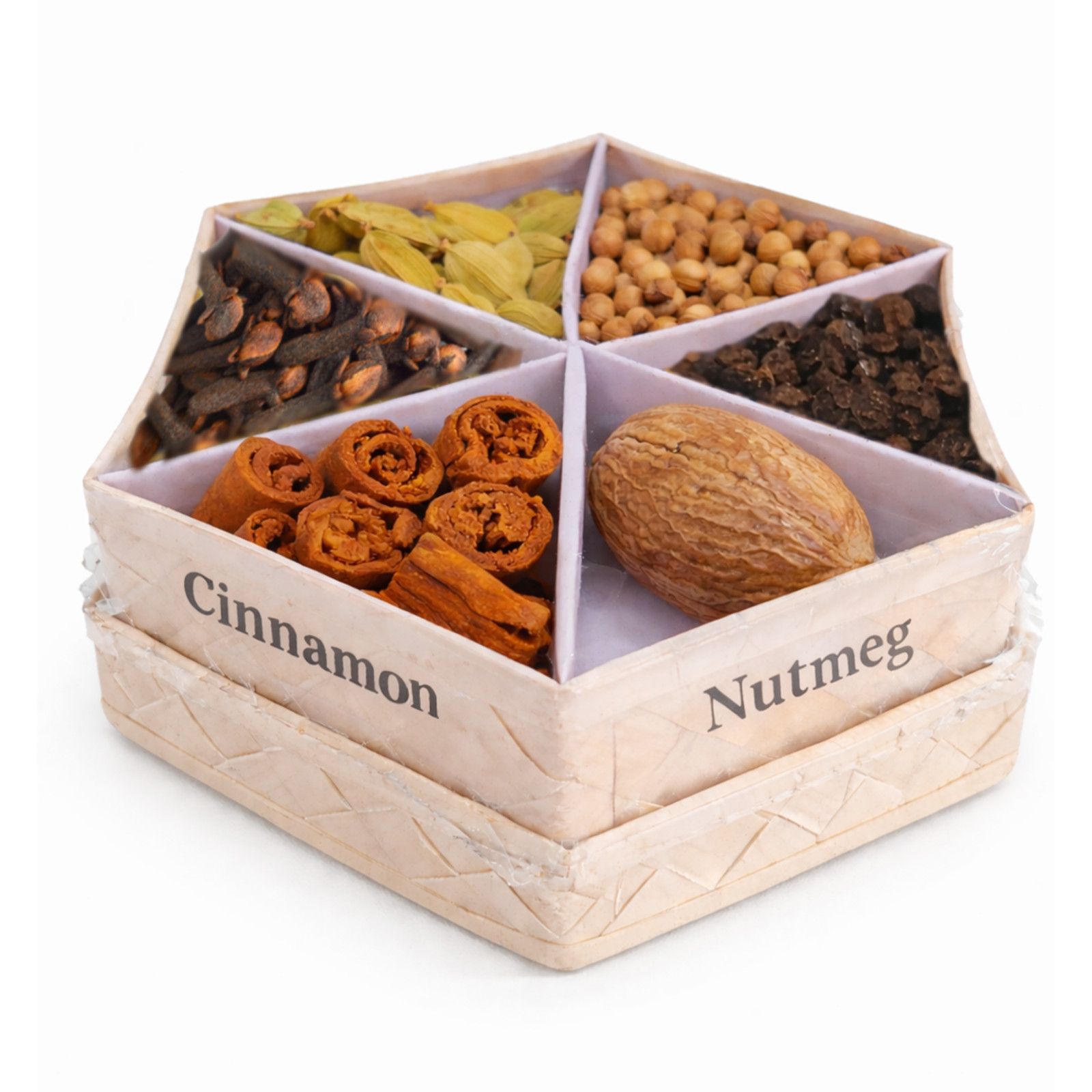 Ceylon Black Tea & Spice Kit DIY Masala Chai Gift Set 2 Handwoven Boxes