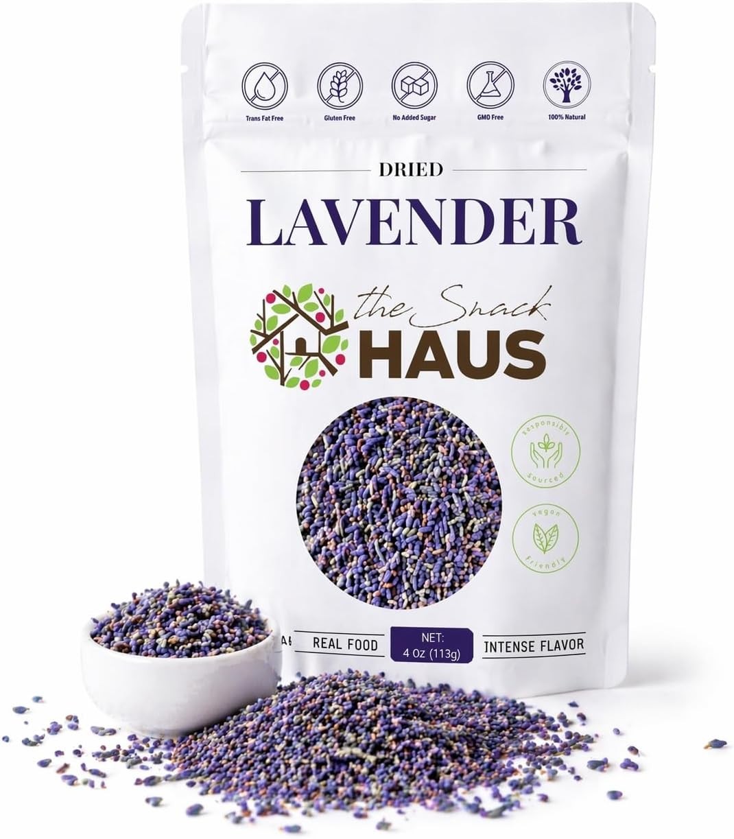 Culinary Dried Lavender Flowers 4 oz – Food Grade Lavender Buds for Tea, Baking