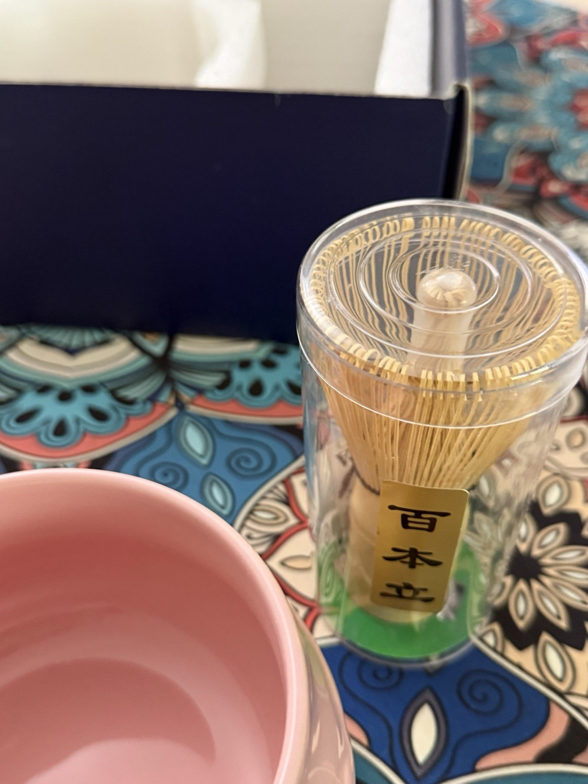 Japanese Matcha Tea Whisk Set 6 Pcs Pink