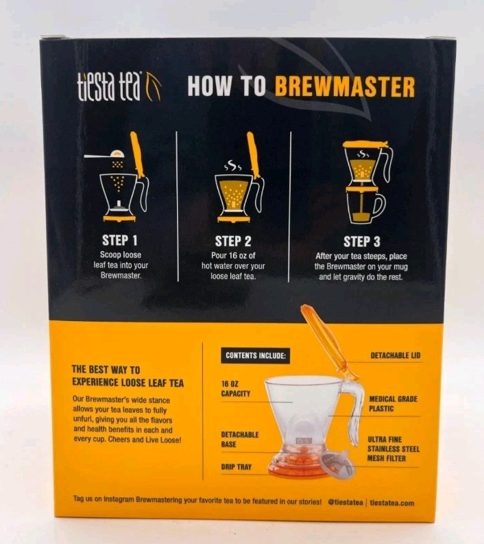 TIESTA TEA ULTIMATE LIVE LOOSE KIT PREMIUM LOOSE LEAF TEA BB: 11/27 MR 645
