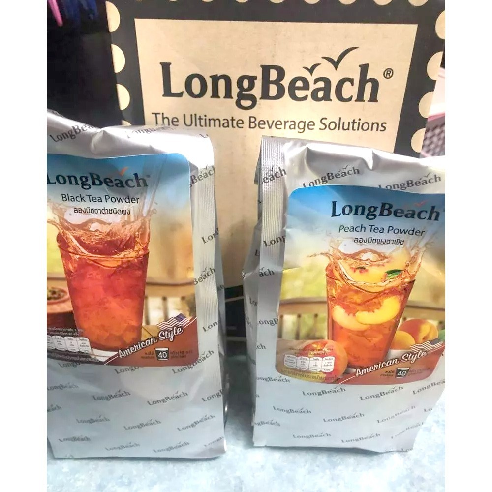 LongBeach American Black Tea Mix Instant Iced Beverage Powder 900g Real Flavor