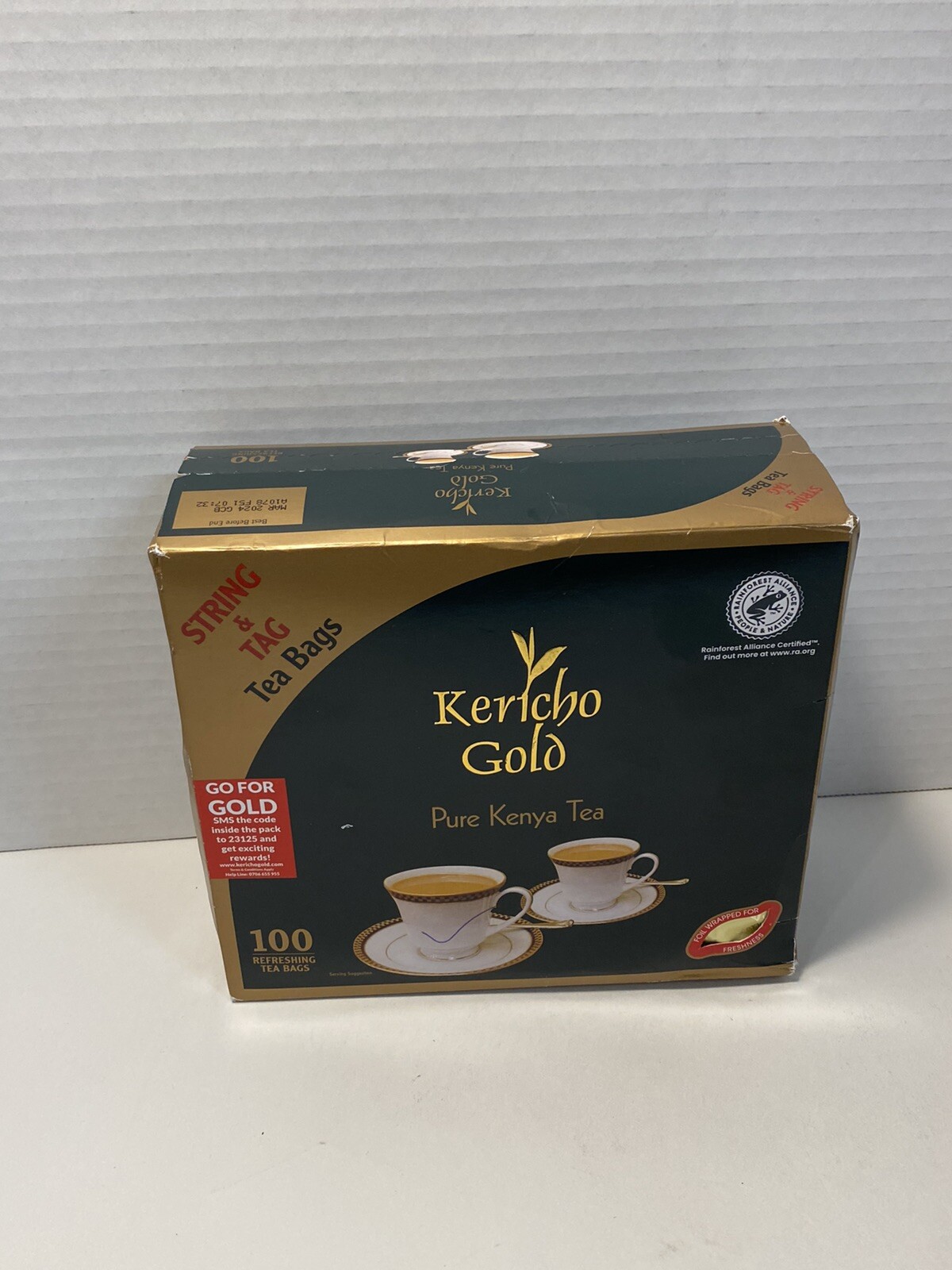 Kericho Gold Pure Kenya Black Tea 100 TEA BAGS
