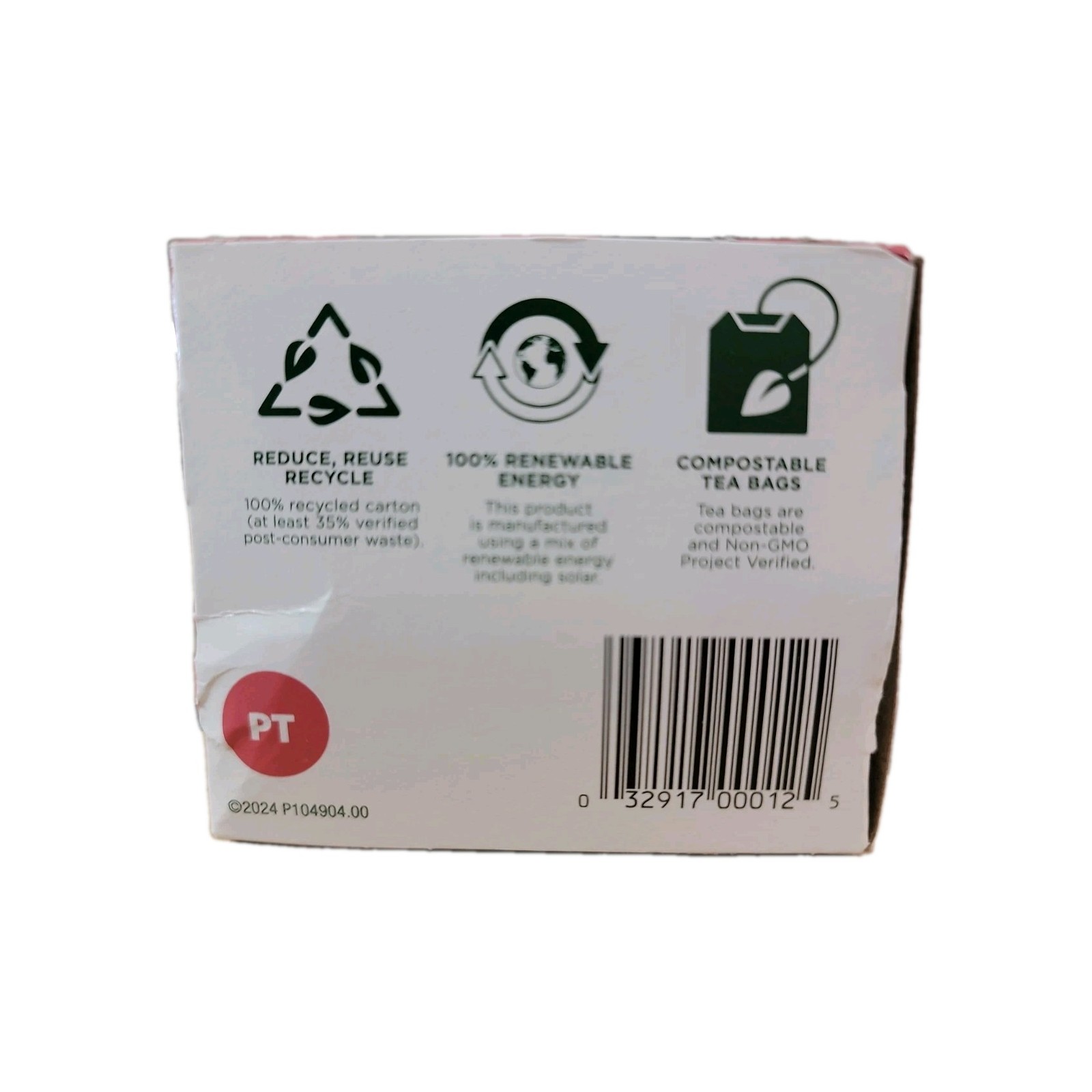 Organic Pregnancy® Tea, Raspberry Leaf, Caffeine Free, 16 Wrapped Tea Bags, 0.99