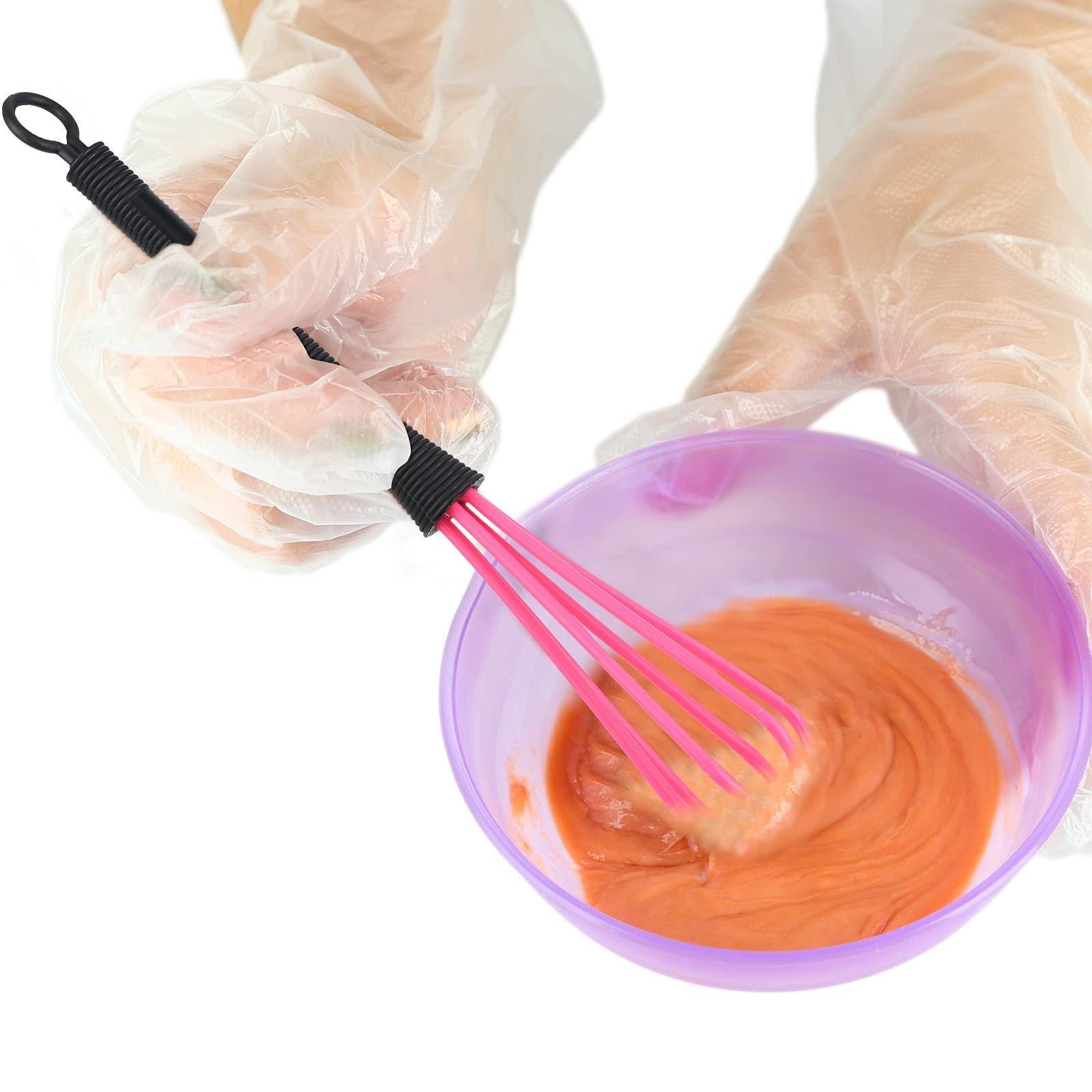 12 Pack Hair Color Whisk green, blue, purple, yellow, pink, black, dark red