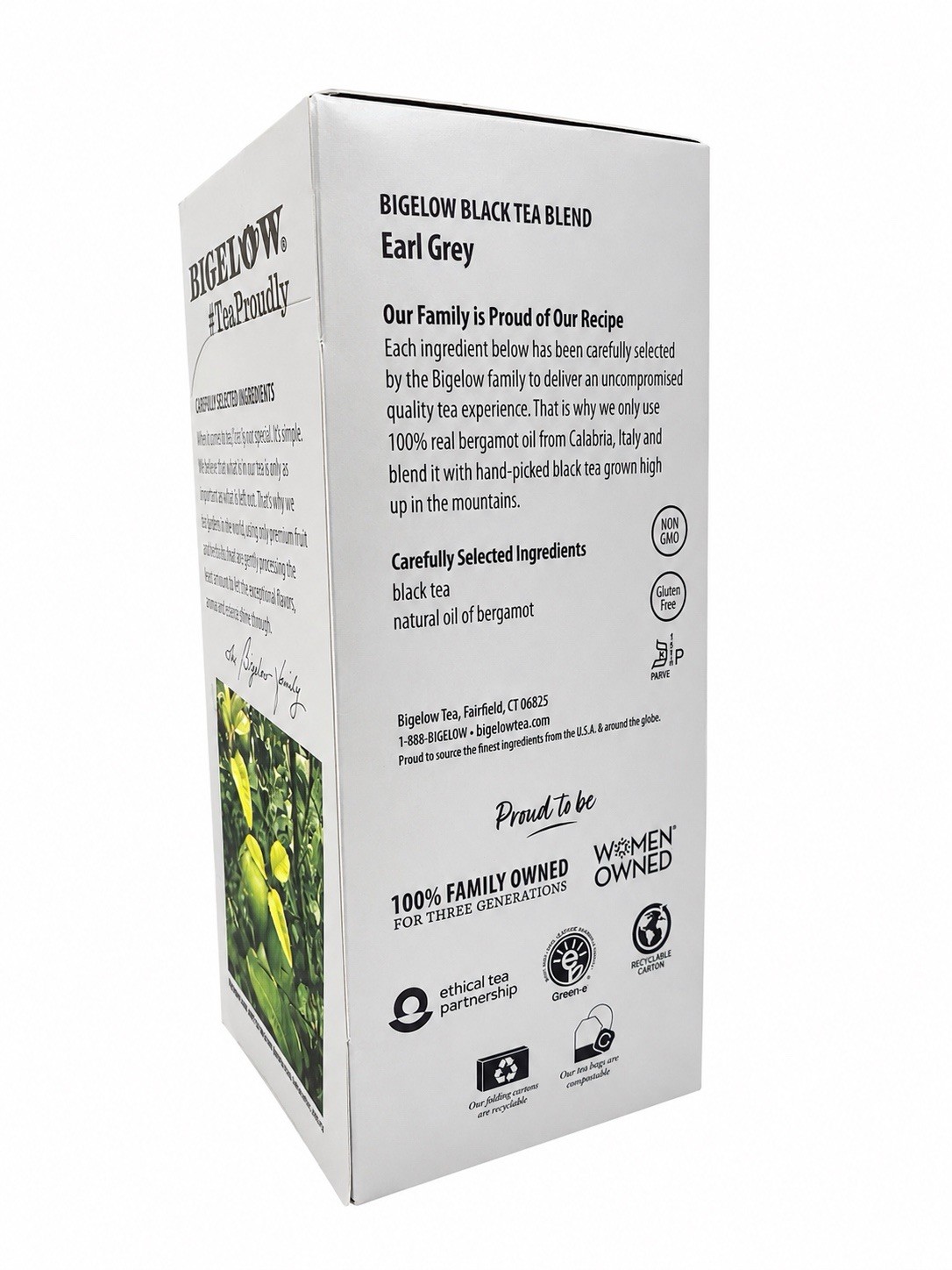 Bigelow Earl Grey Black Tea 28 Count Tea Bags Natural Bergamot Flavor Kosher