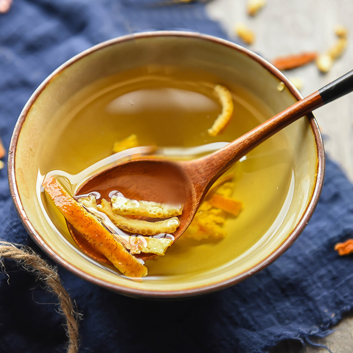 Dried Orange Peel Tea Natural Fruit Herbal Tea Cough Relief Healthy Drink