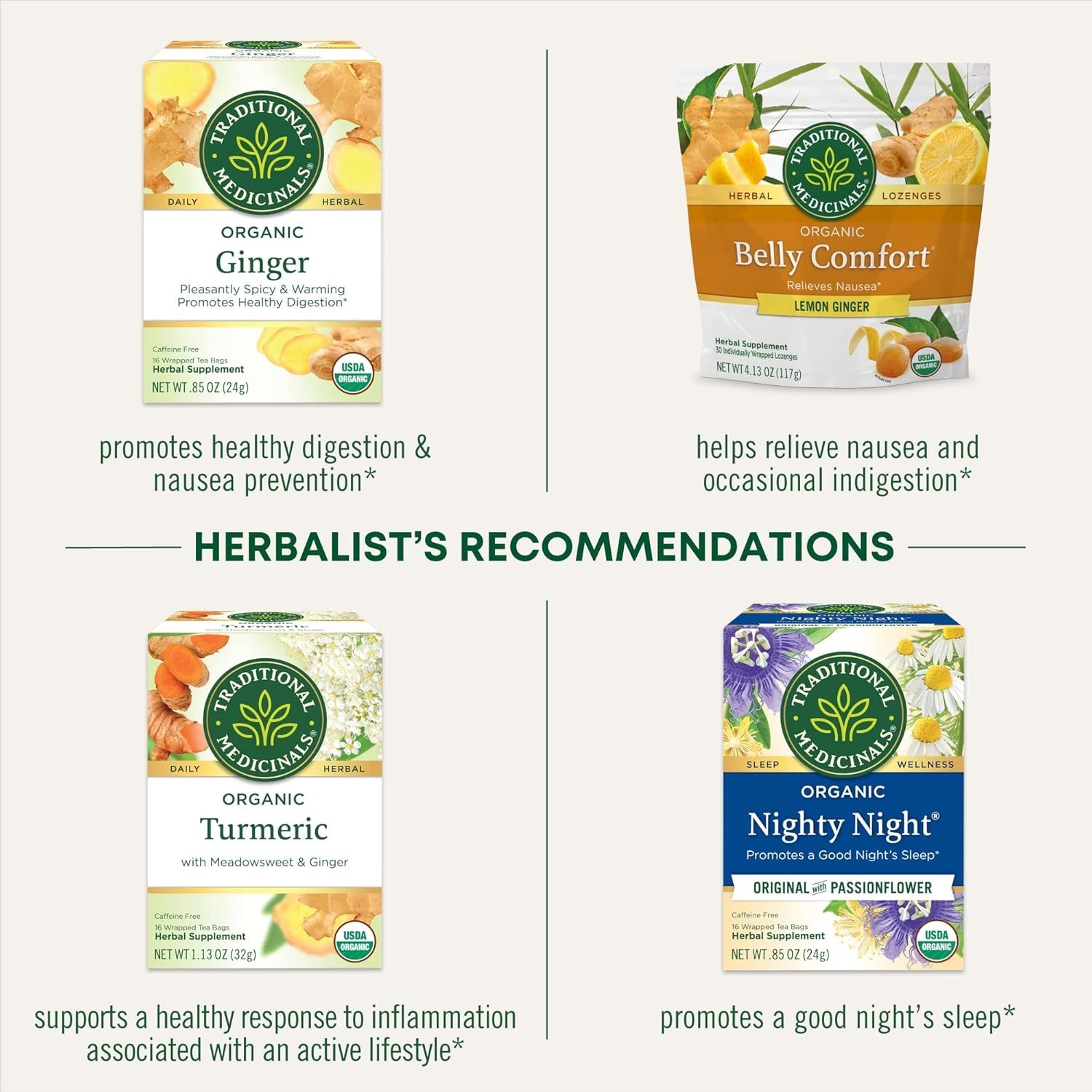 Herbal Healing with Organic Ginger & Chamomile Tea – 6 Pack for Nutrition Lovers