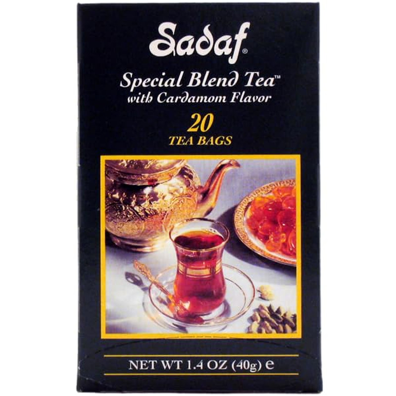 Sadaf Cardamom Tea Bags – Special Blend Tea with Cardamom – Ceylon Black Tea – Q