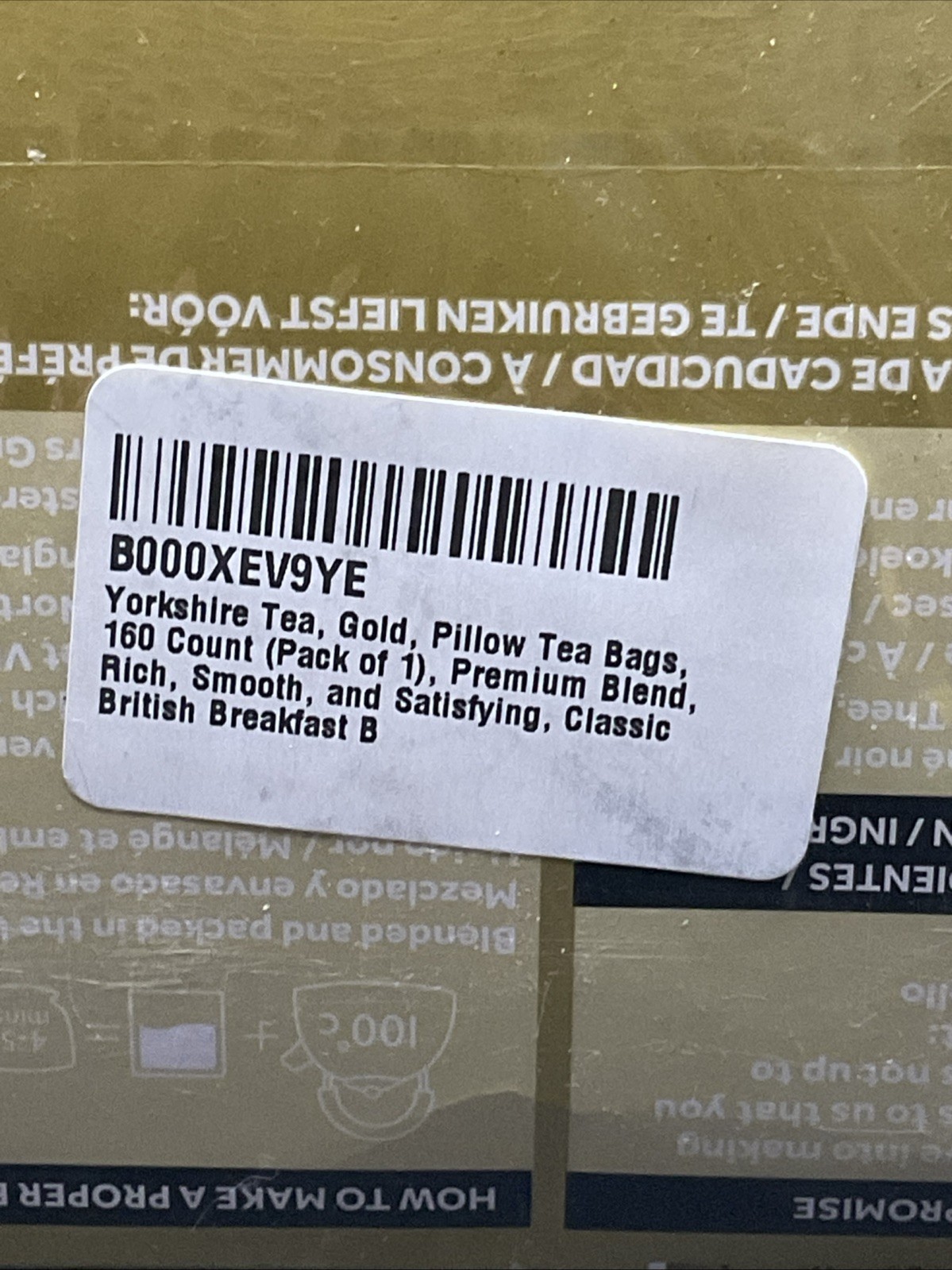 Taylors of Harrogate Yorkshire Gold, 160 Teabags 07/2027