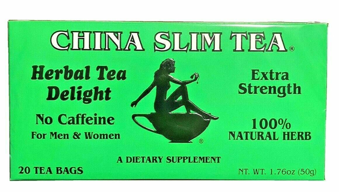 China Slim Tea Super Herbal Tea Delight Extra Streighth 20 Tea Bags/ 1.76 oz