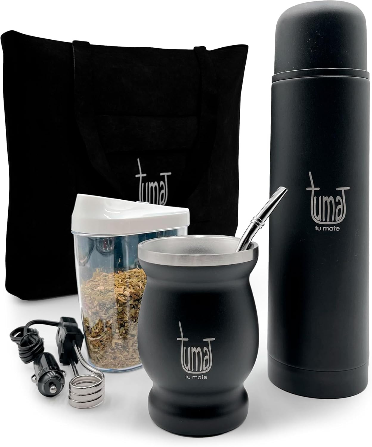 Complete Yerba Mate Kit – Stainless Steel Mate Cup Set, Bombilla (Straw) & 750Ml