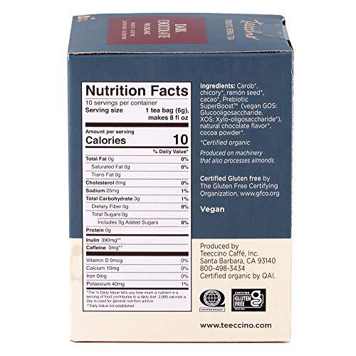 Teeccino Dark Chocolate – Prebiotic SuperBoost™ Herbal Assorted Flavor Names