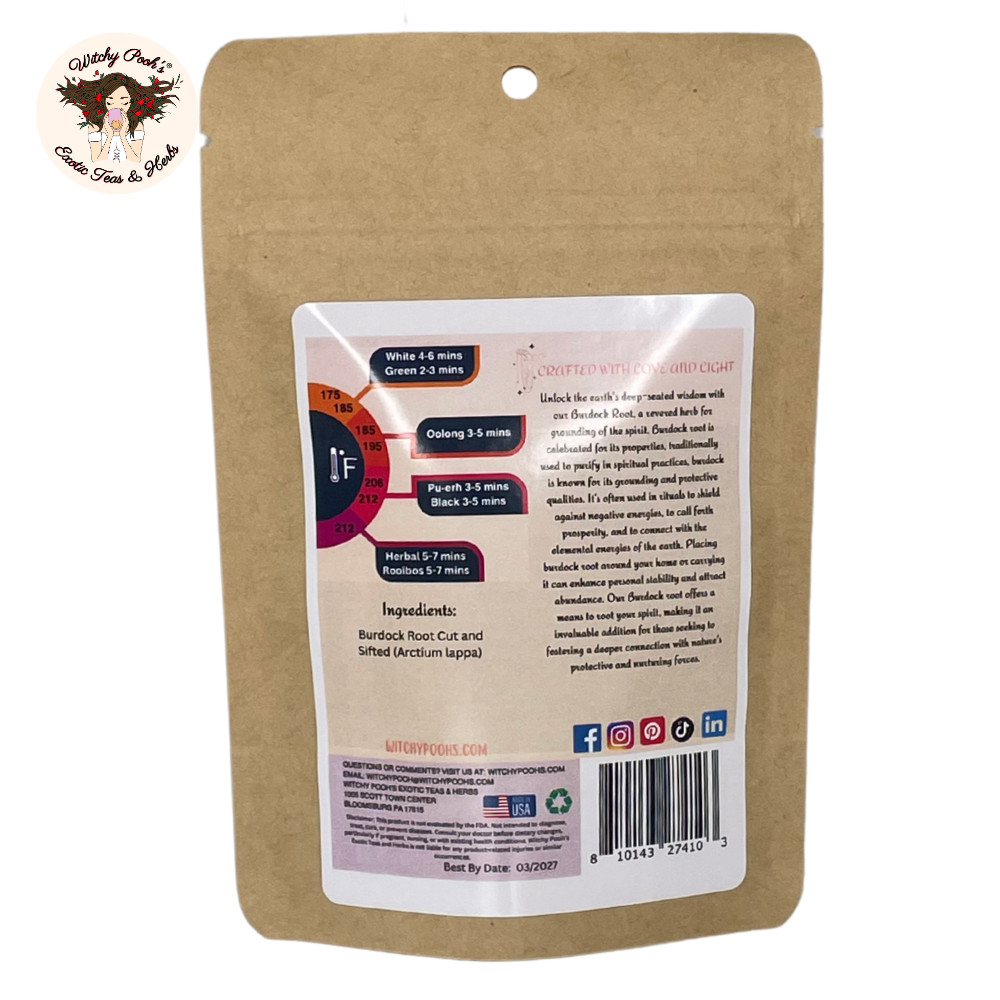 Burdock Root Loose Leaf Tea, Piece’s of Root