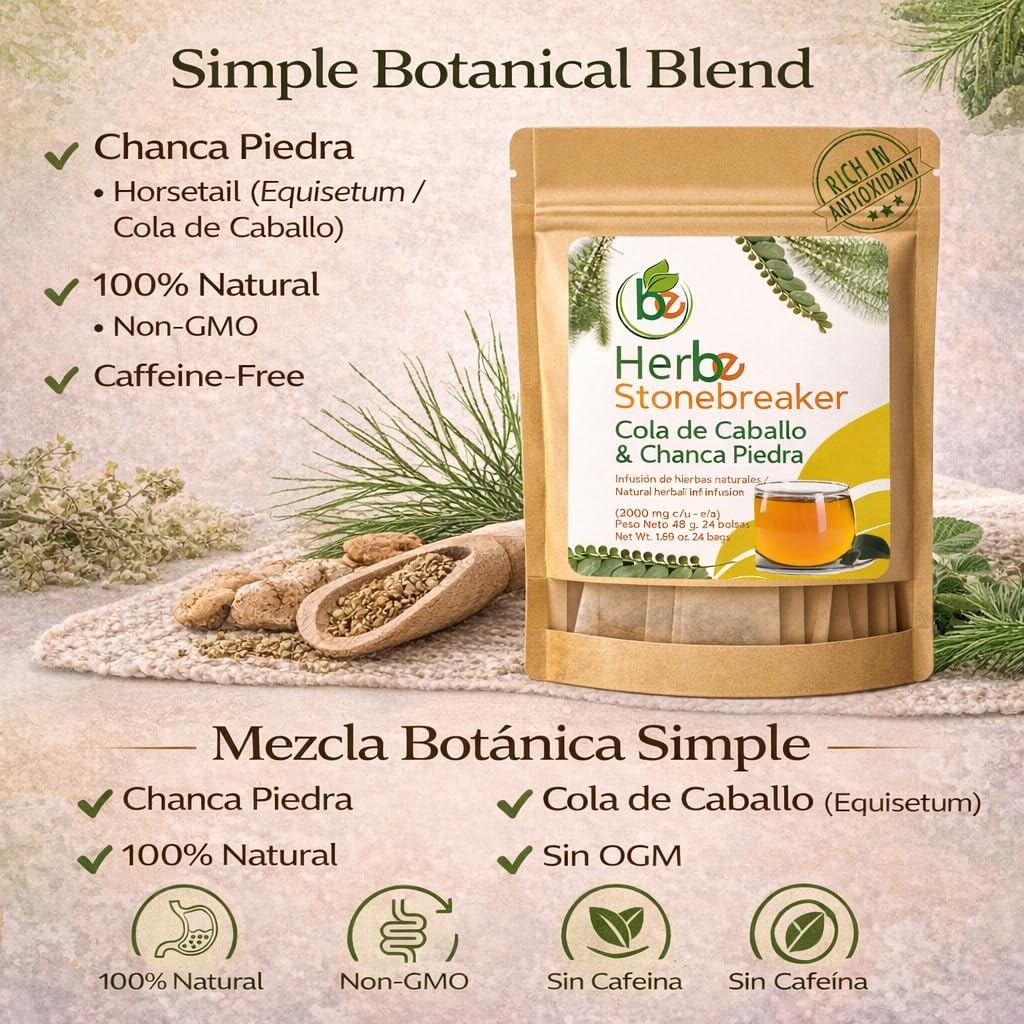 Chanca Piedra & Horsetail (Cola de Caballo) Herbal Tea – By BexpertsUSA