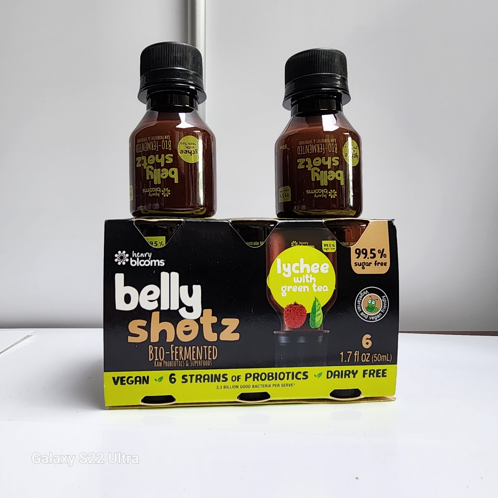 Belly Shotz Bio-Fermented Lychee With Green Tea (6 pcs) Exp: 27/06/2025