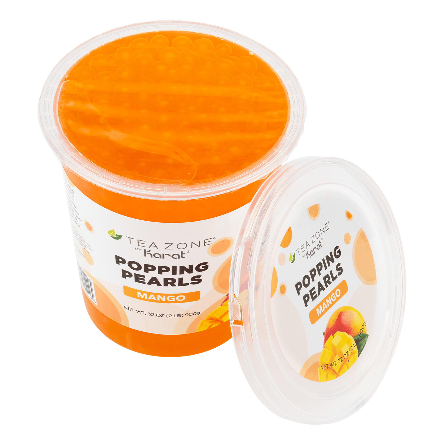 [12 Jars] Tea Zone Mango POPPING PEARLS™ (B2051, 2lbs)
