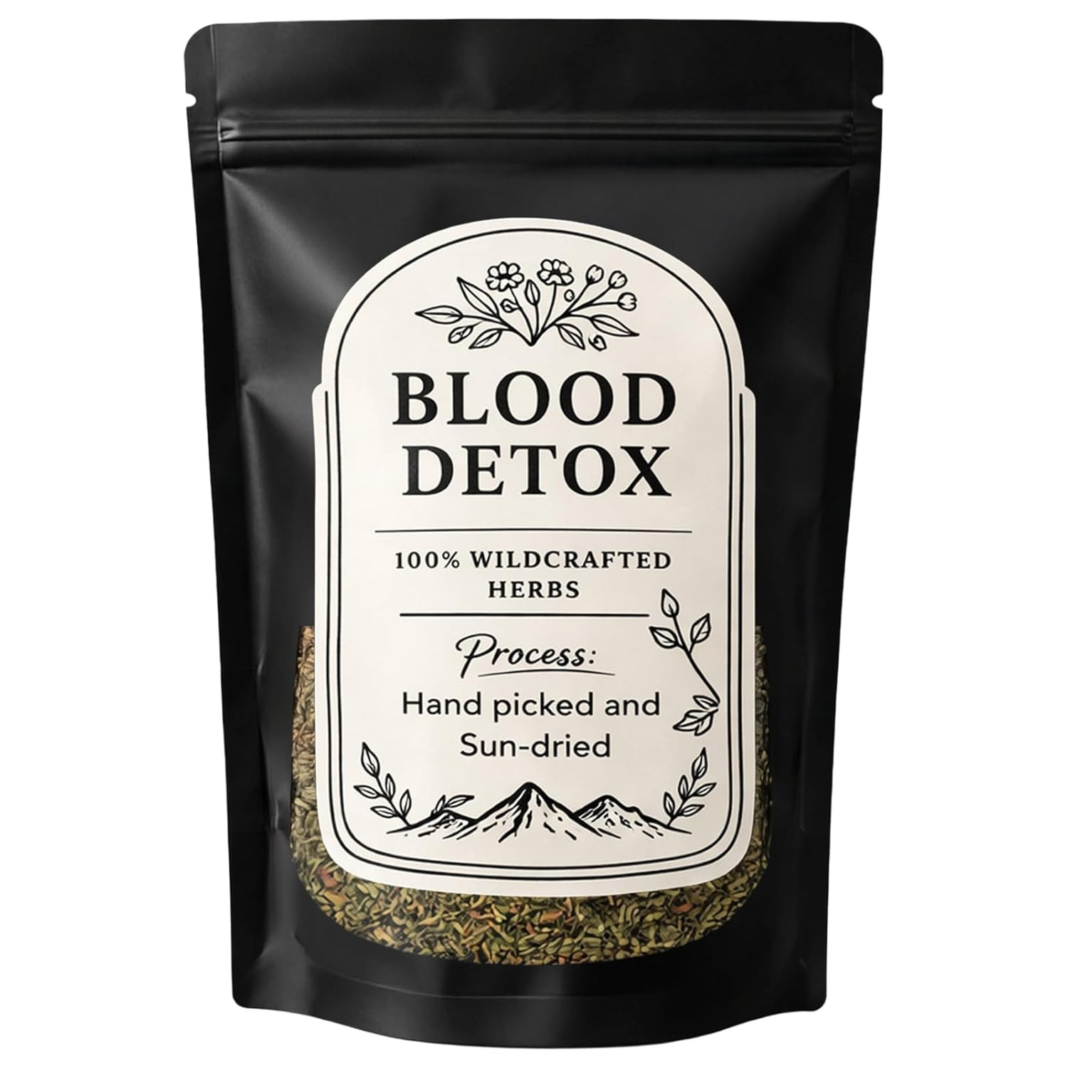 Blood Detox Tea Jamaica, with Lotus Flower Flagweed, Cinnamon, Yushu and More, A
