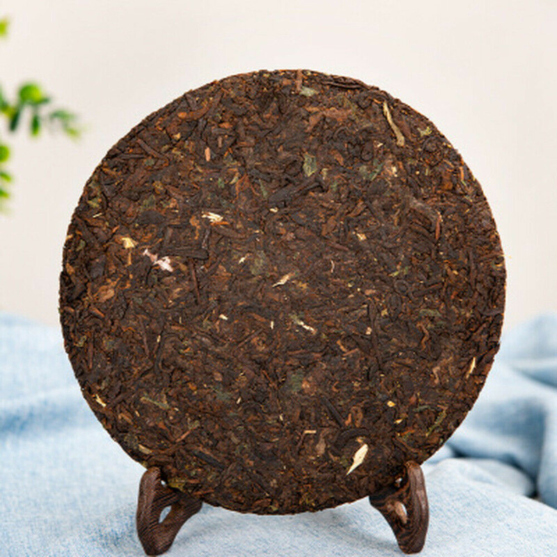 357g Aged Yunnan Puer Tea Glutinous Rice Aroma Cooked Pu’er Tea Pu-Erh Tea Cake