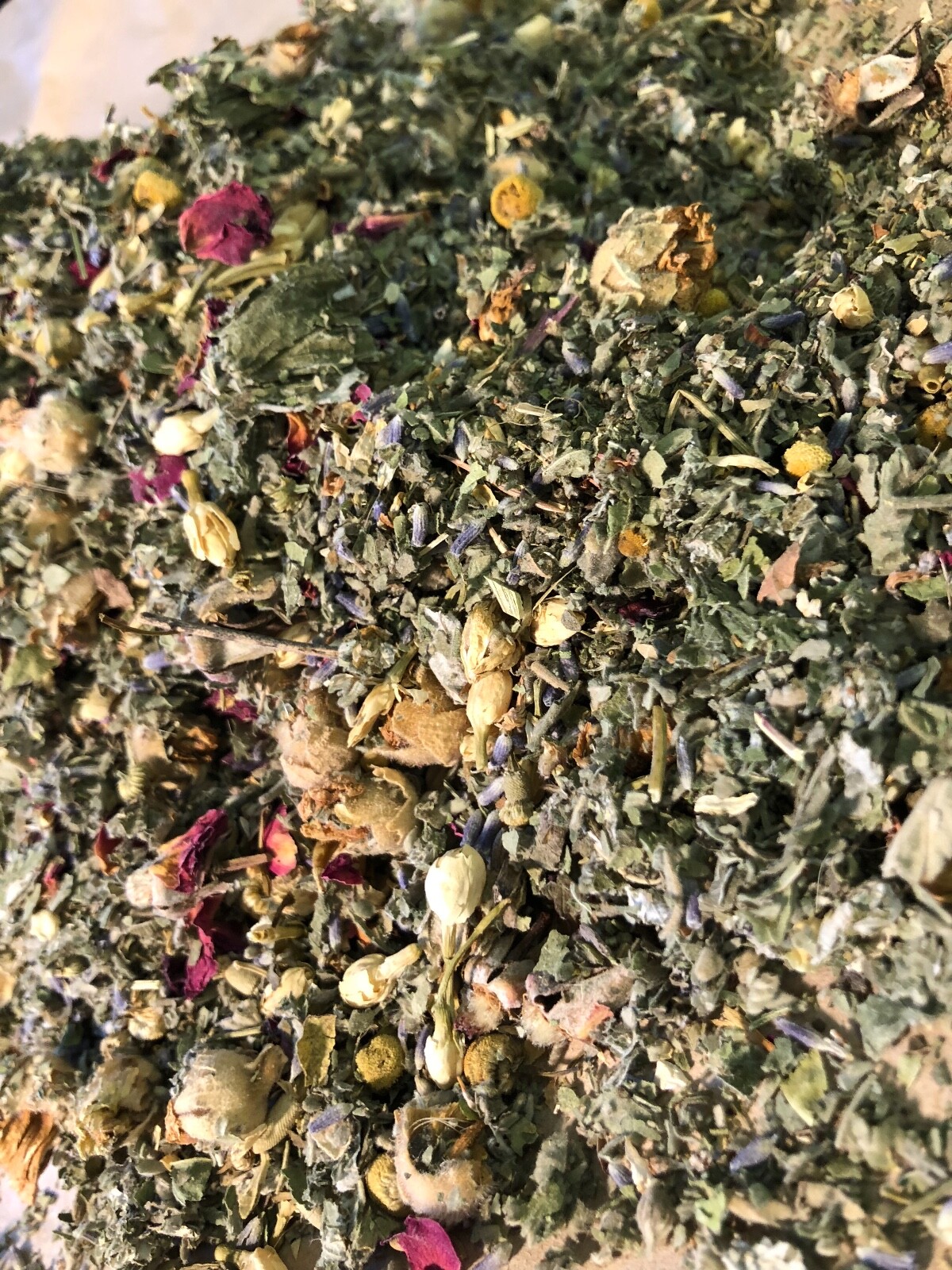 No.7 Mix – Rose Lavender Marshmallow Raspberry Feverfew Chamomile Jasmine – 1 oz