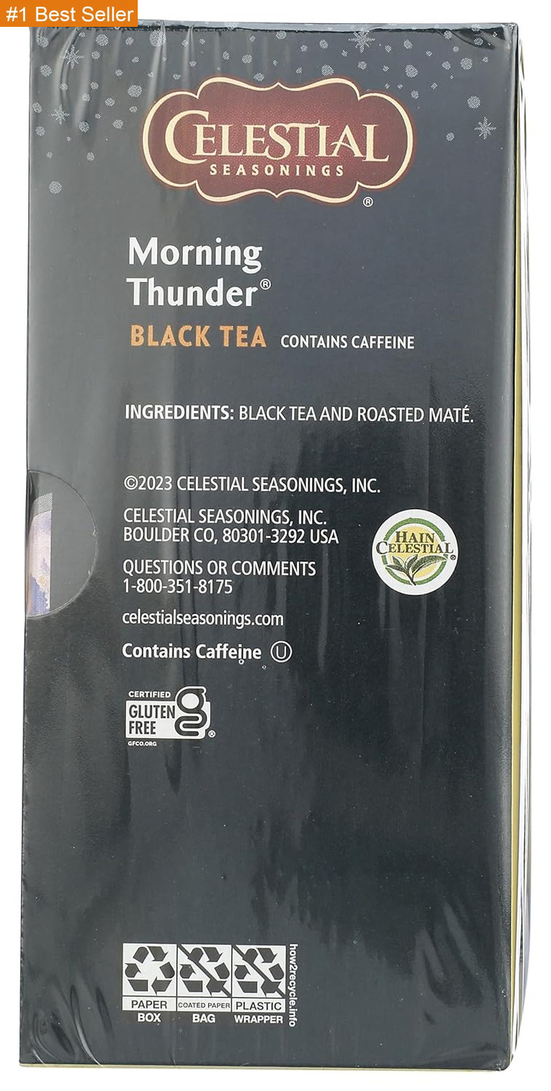 Celestial Seasonings Morning Thunder Tea, 20 Ct