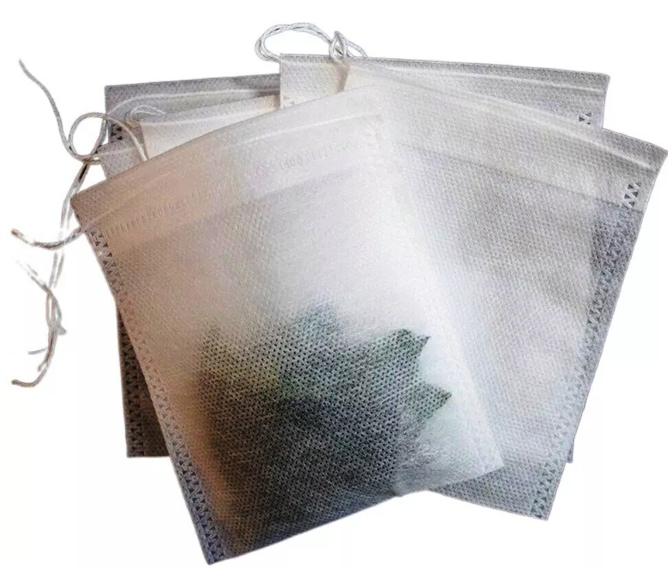 10cm x 12cm Tea Bag With String Fabric Paper Teabag 50pcs / 100pcs/200pcs