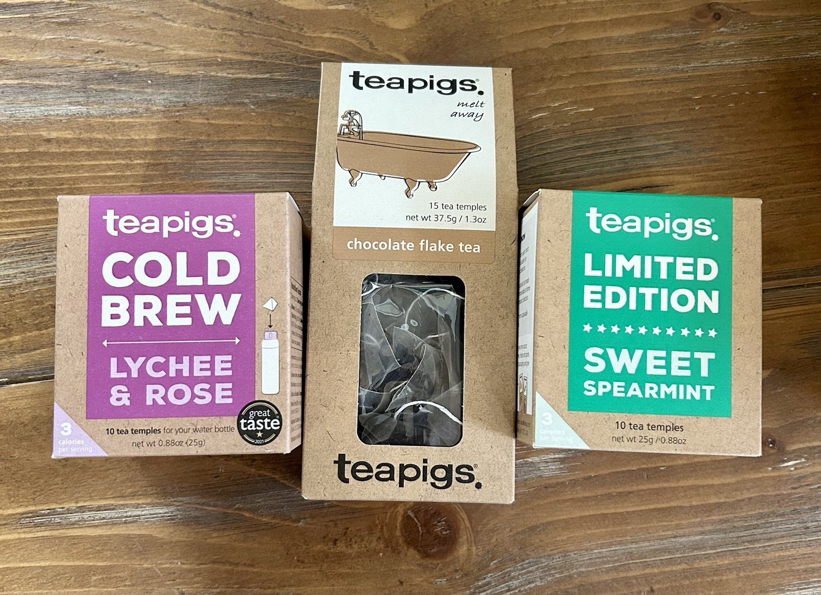 Teapigs Tea Variety Lychee & Rose Chocolate Flake Sweet Spearmint
