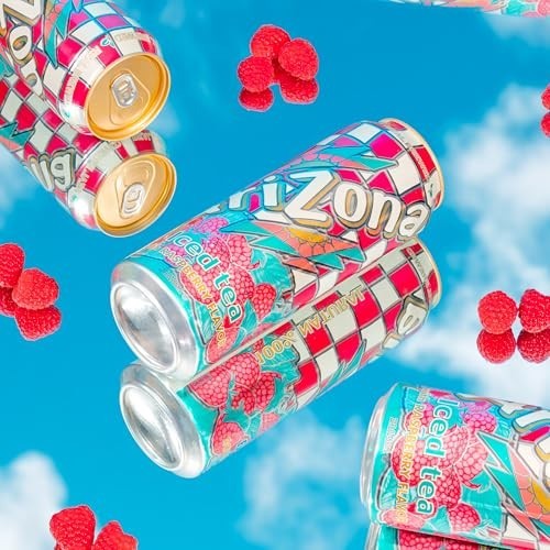 Arizona Raspberry Tea – Big Can 22 Fl Oz (12 Pack)