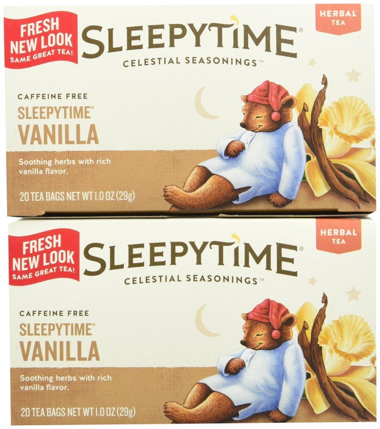20 Count Tea Bags Pack Of 2 Herbal Black Green Tea Variety