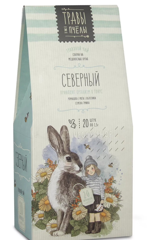 Травы и Пчелы “Северный” Herbal Tea North Нips 20 pyramids