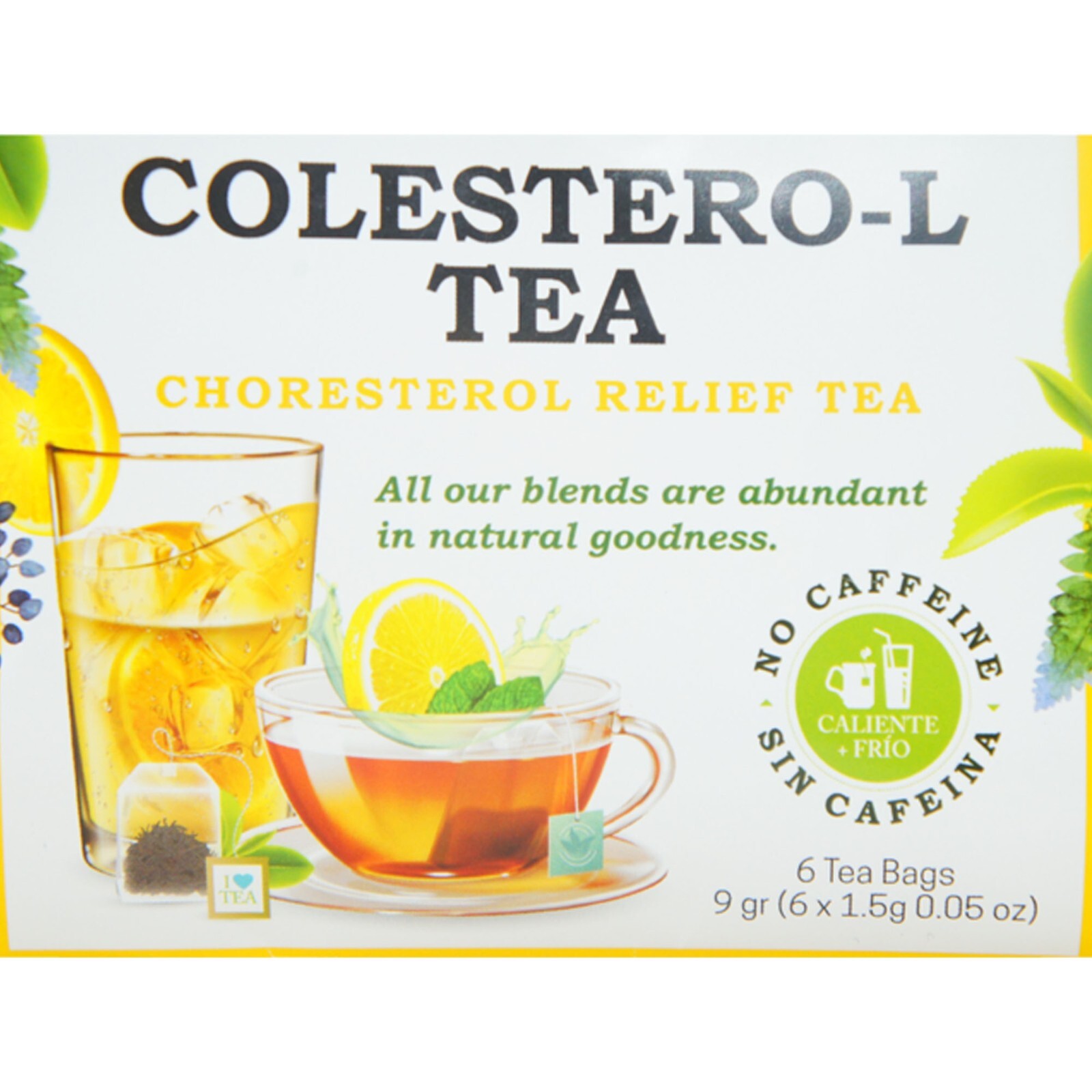 Tierra Madre Colesterol-L Tea Relief – Herbal Supplement 6 tea bag (6 Pack)