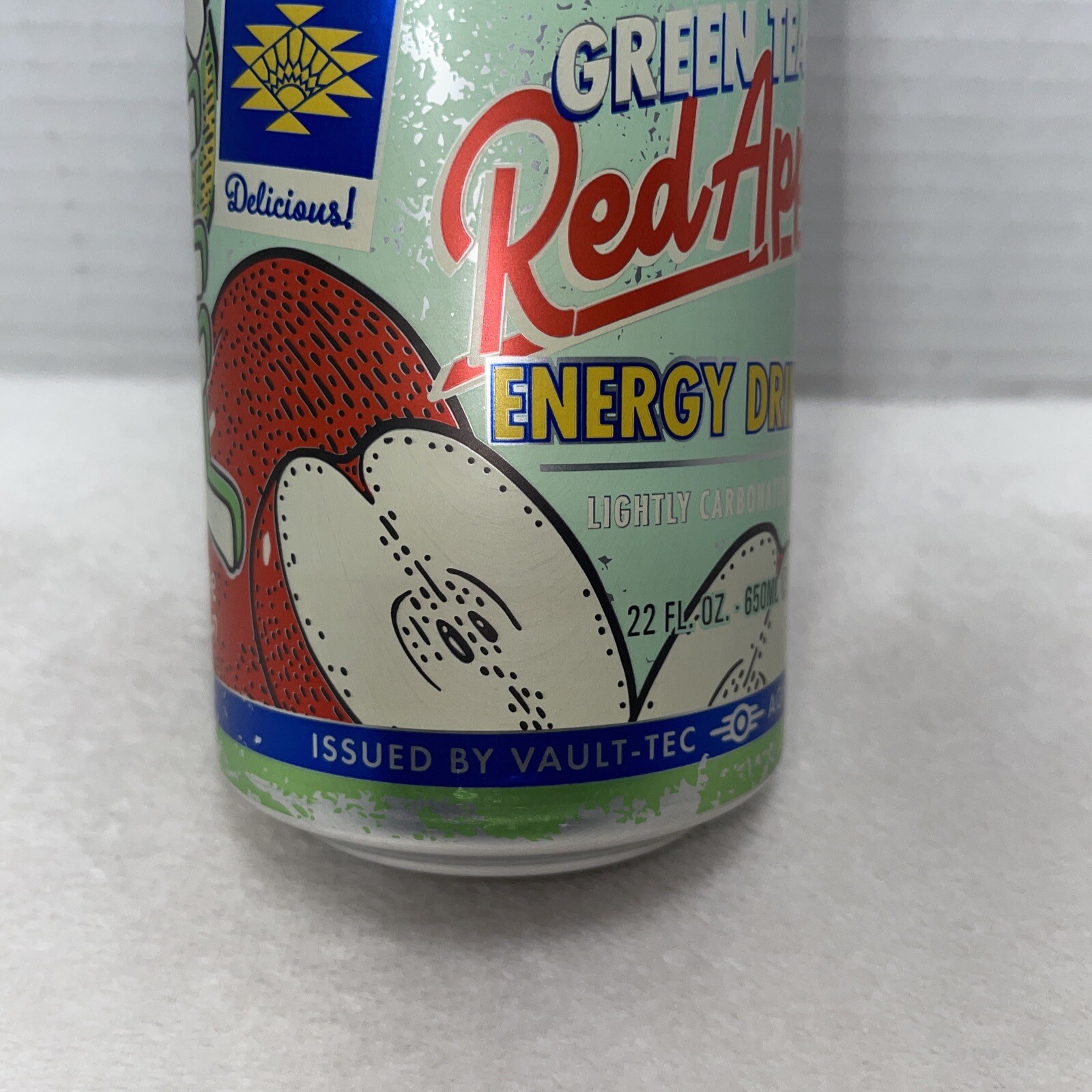 AriZona x Fallout Green Tea Energy Drink Red Apple Flavor 22 fl oz, Vault-Tec