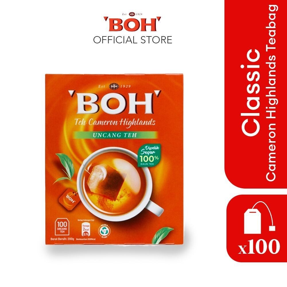 1X Cameron Highlands Tea BOH – 100 tea bags x 2g with great tasting tea