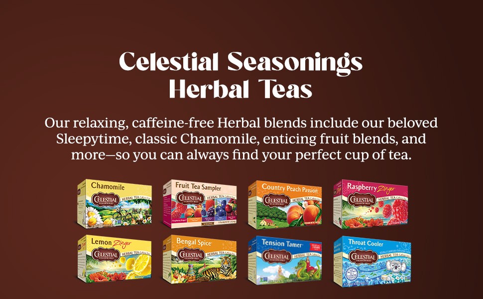 Country Peach Passion Herbal Tea, 20 Tea Bags Box